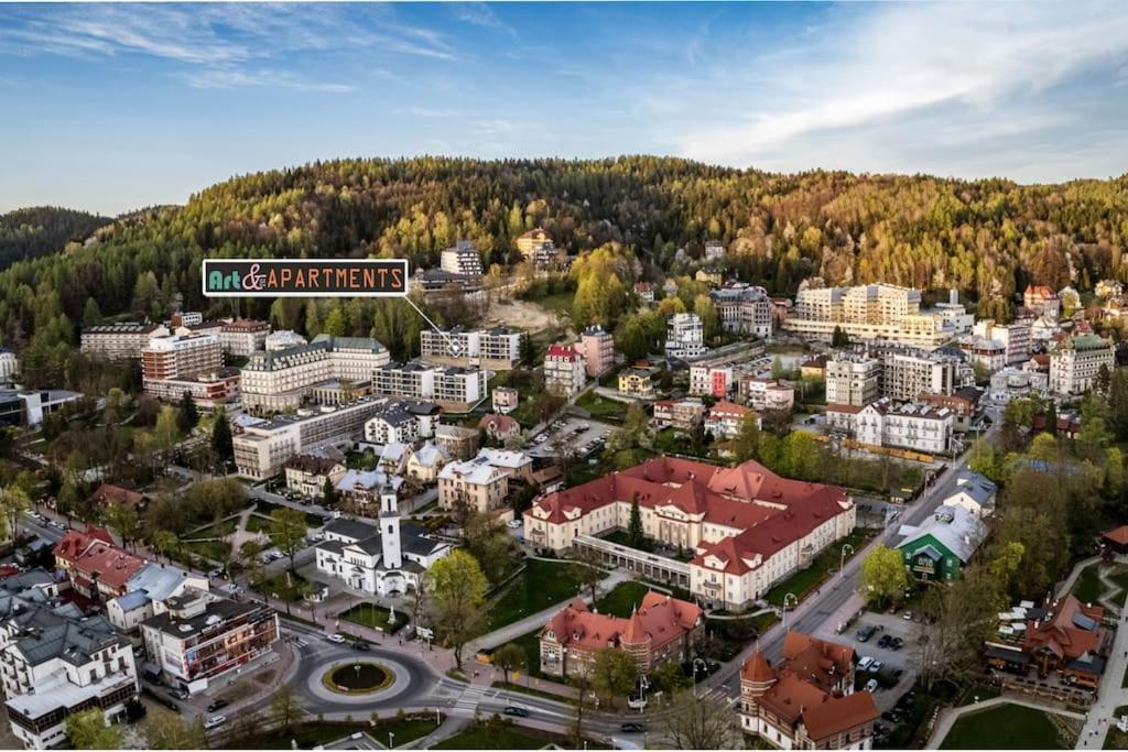 Art & High Studio Z Parkingiem Podziemnym Krynica Zdroj Buitenkant foto